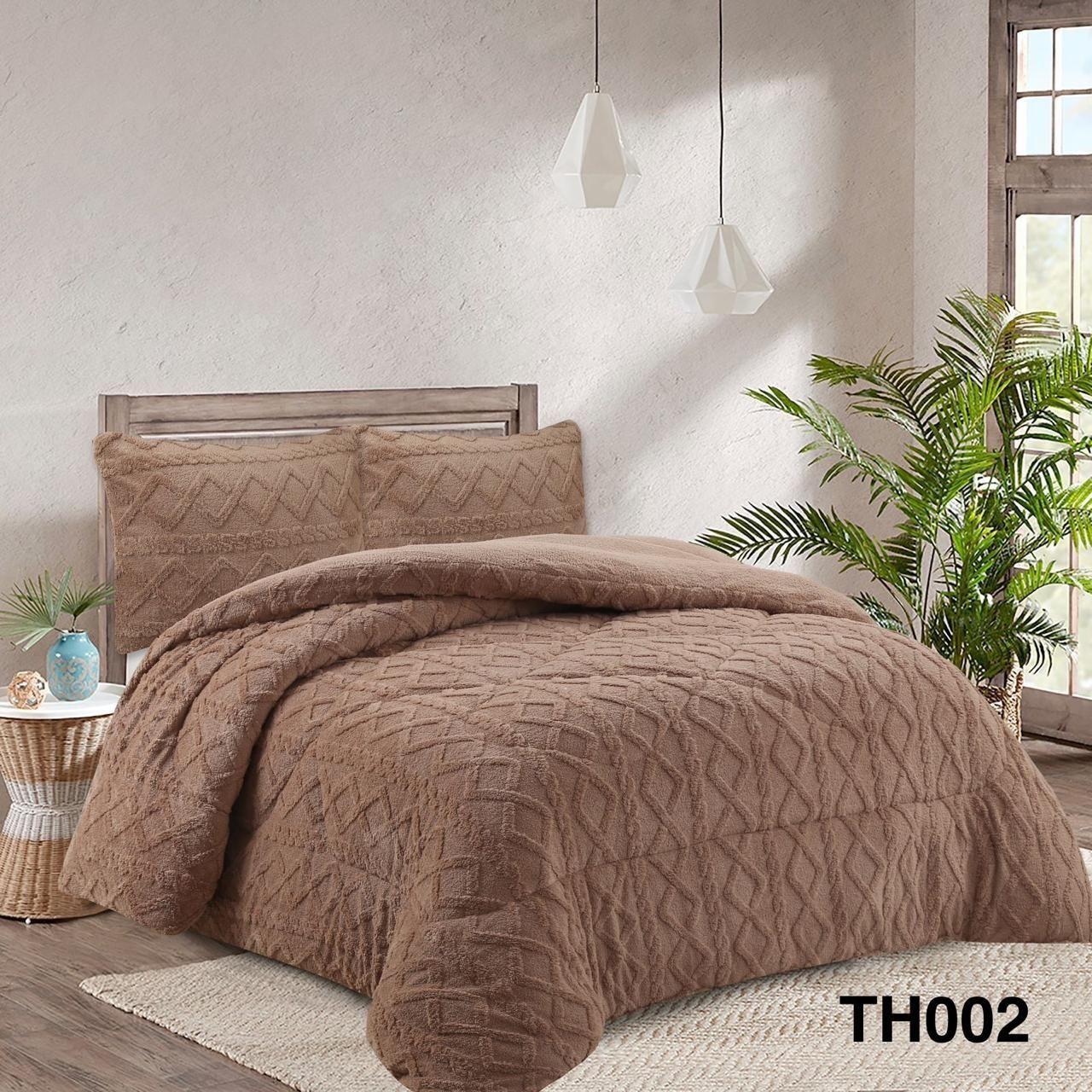 Cobertor Chiporro Texturizado 2 plazas Beige TH002-2