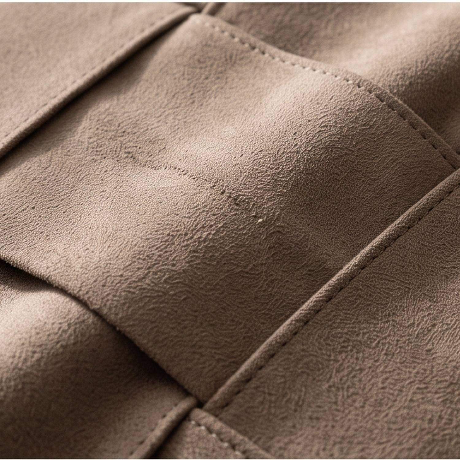 Set 2 Fundas de Cojín Cuero Tejido Entretejido Beige 45x45 cm Colección Toscana Mantova-2