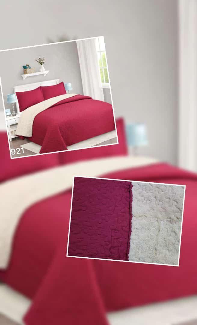 Cubrecama Sherpa 1.5 Plazas - Rojo M921-2