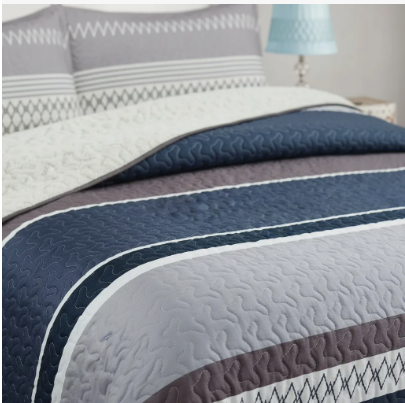 Cubrecama sherpa 2 Plazas Gris Matiz M954-2