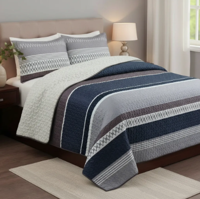 Cubrecama sherpa 2 Plazas Gris Matiz M954-4