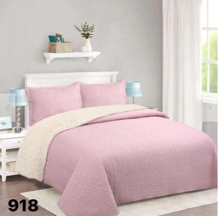 Cubrecama Sherpa King - Palo Rosa M918-2