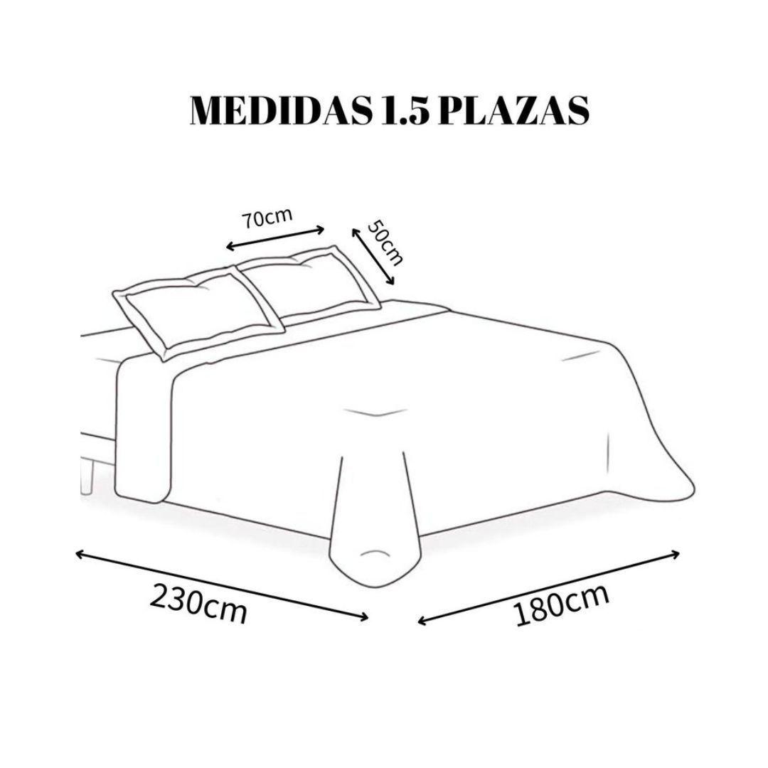 Cubrecama Sherpa 1.5 Plazas - Gris M924-3