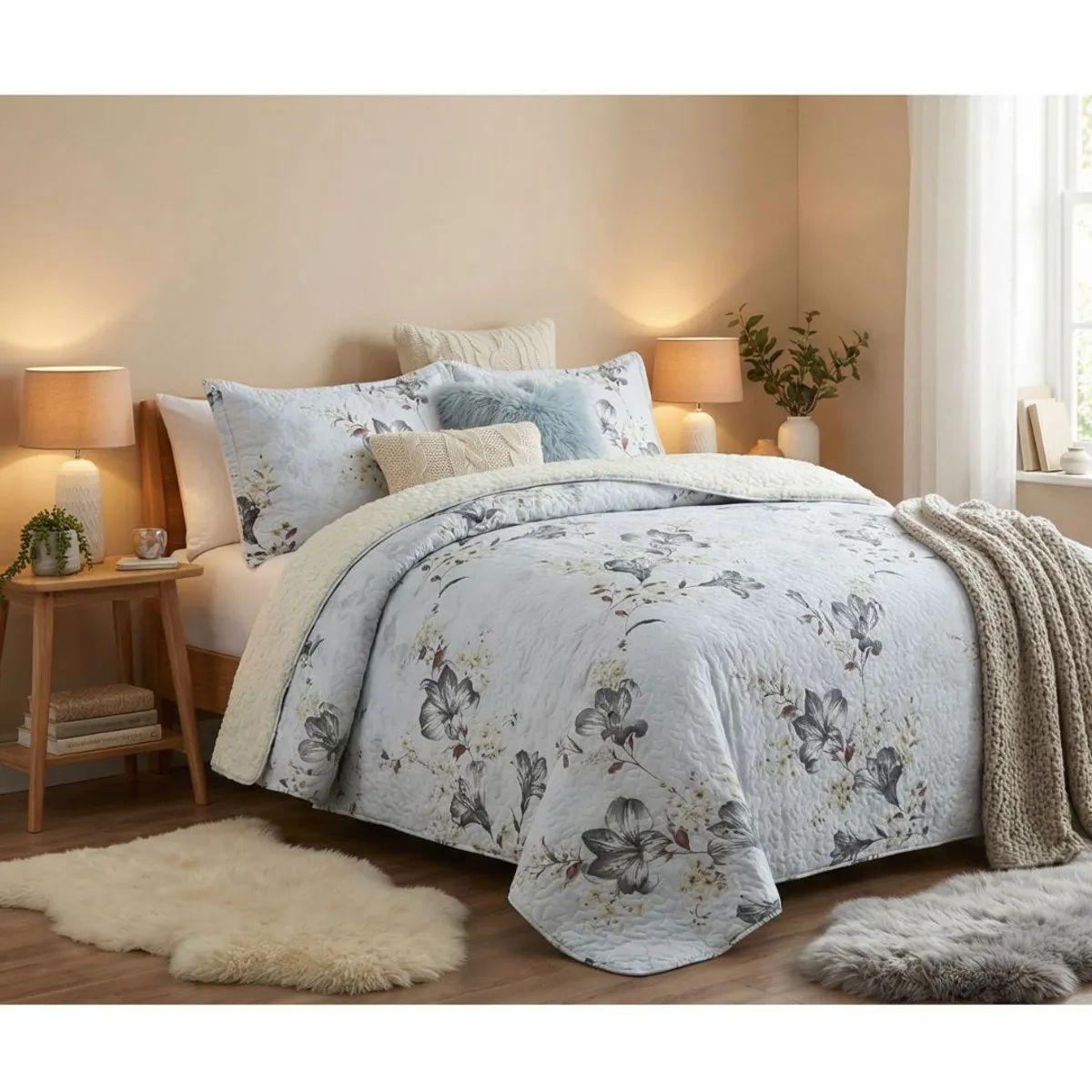 Cubrecama sherpa King Floripa M965-2