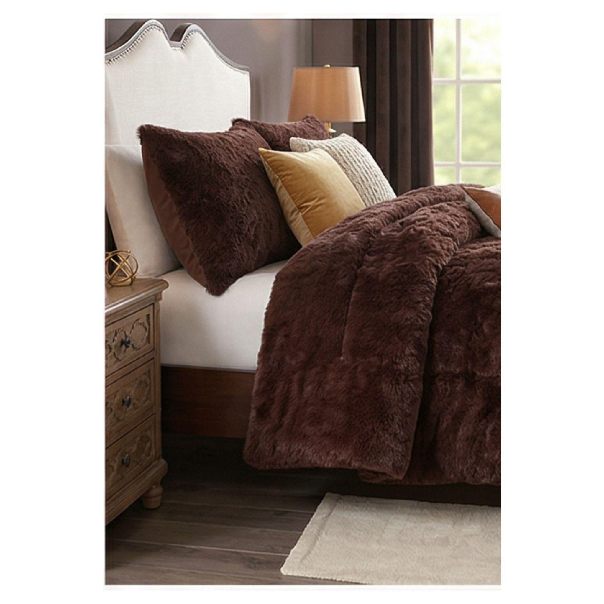Cobertor Chiporro Peludo 1.5 Plazas Café C045-2
