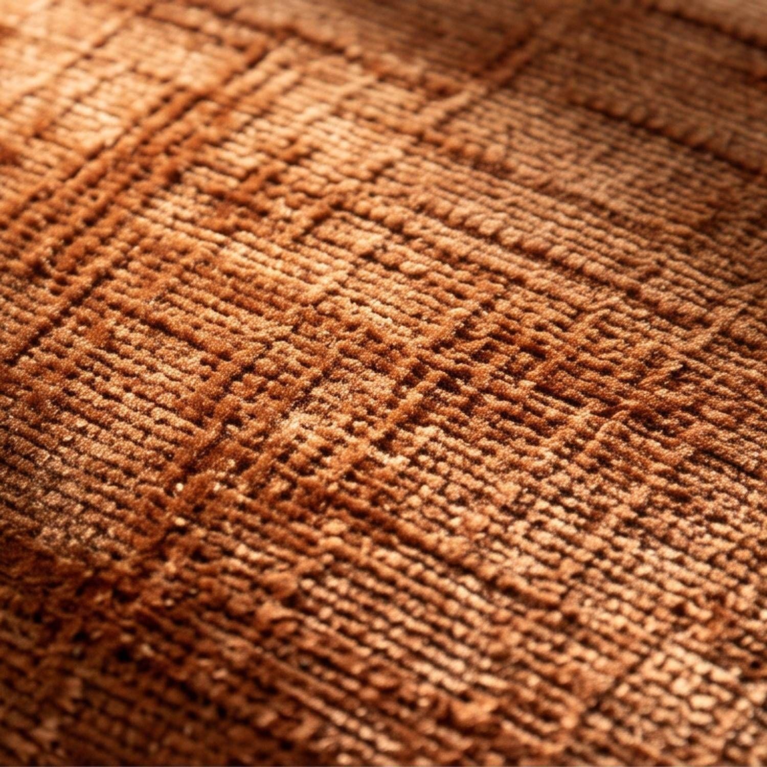 Set 2 Fundas de Cojín Chenille Texturizado Cuadriculado Naranjo 45x45 cm Colección Mónaco Cobre-2