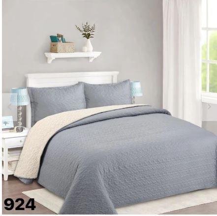 Cubrecama Sherpa King - Gris M924-2