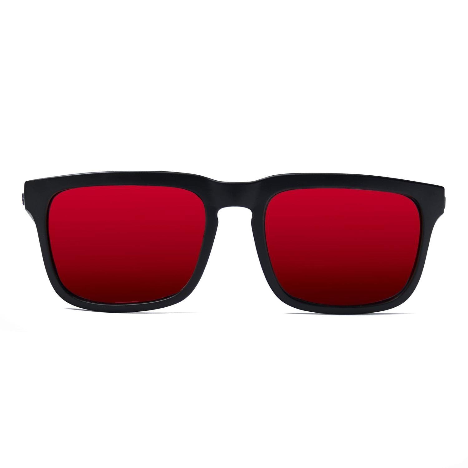 Lentes de Sol Reckless Rocket V2 Black/Red uv 400-0