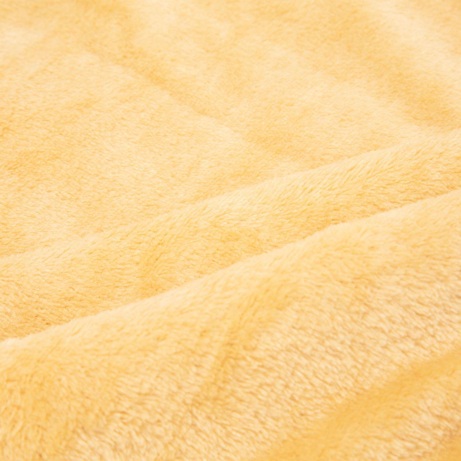 FRAZADA FLANNEL KING AMARILLO 2,5 PLAZAS-3