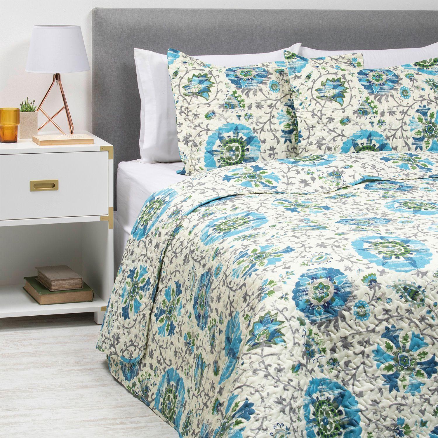 CUBRECAMA ESTAMPADO KING BLANCO-0
