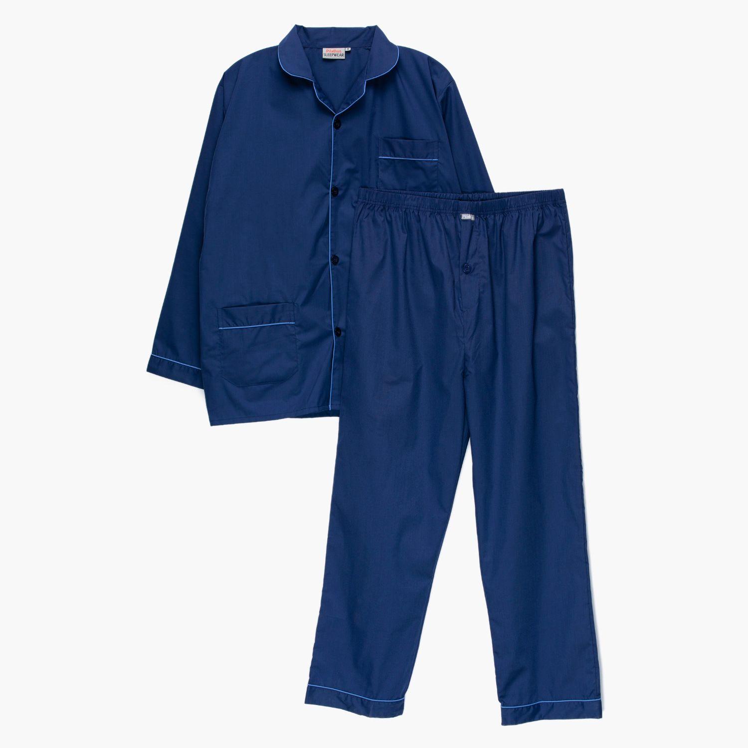PIJAMA TREVIRA LARGO HOMBRE AZUL-0