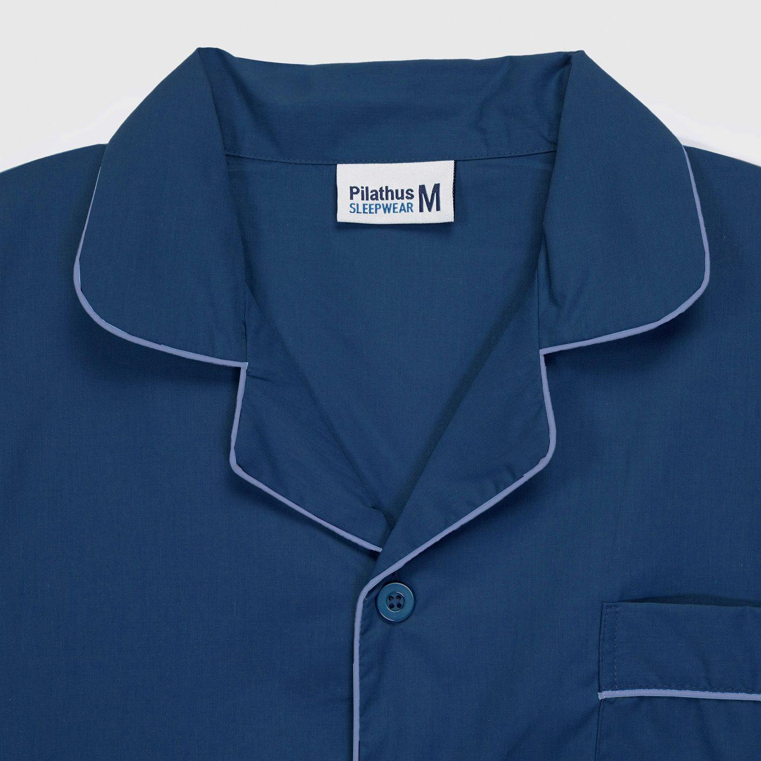 PIJAMA TREVIRA LARGO HOMBRE AZUL-3
