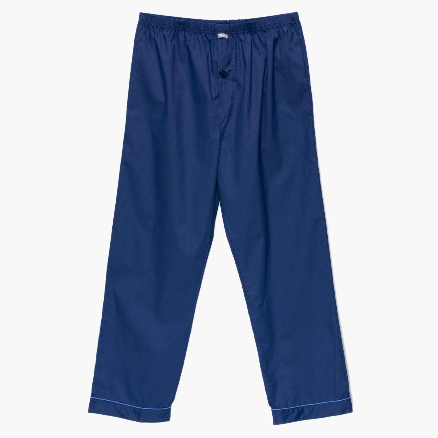 PIJAMA TREVIRA LARGO HOMBRE AZUL-4