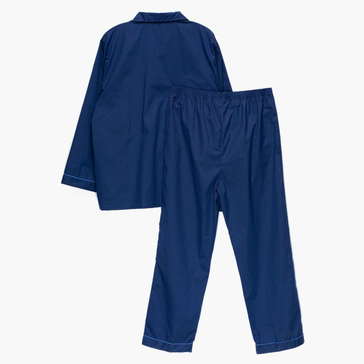 PIJAMA TREVIRA LARGO HOMBRE AZUL-6
