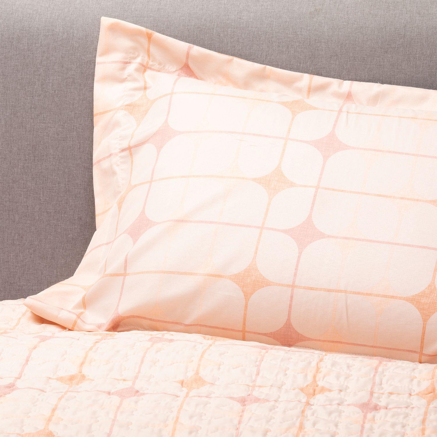 Cubrecama Sherpa Estampado Single - Damasco-4