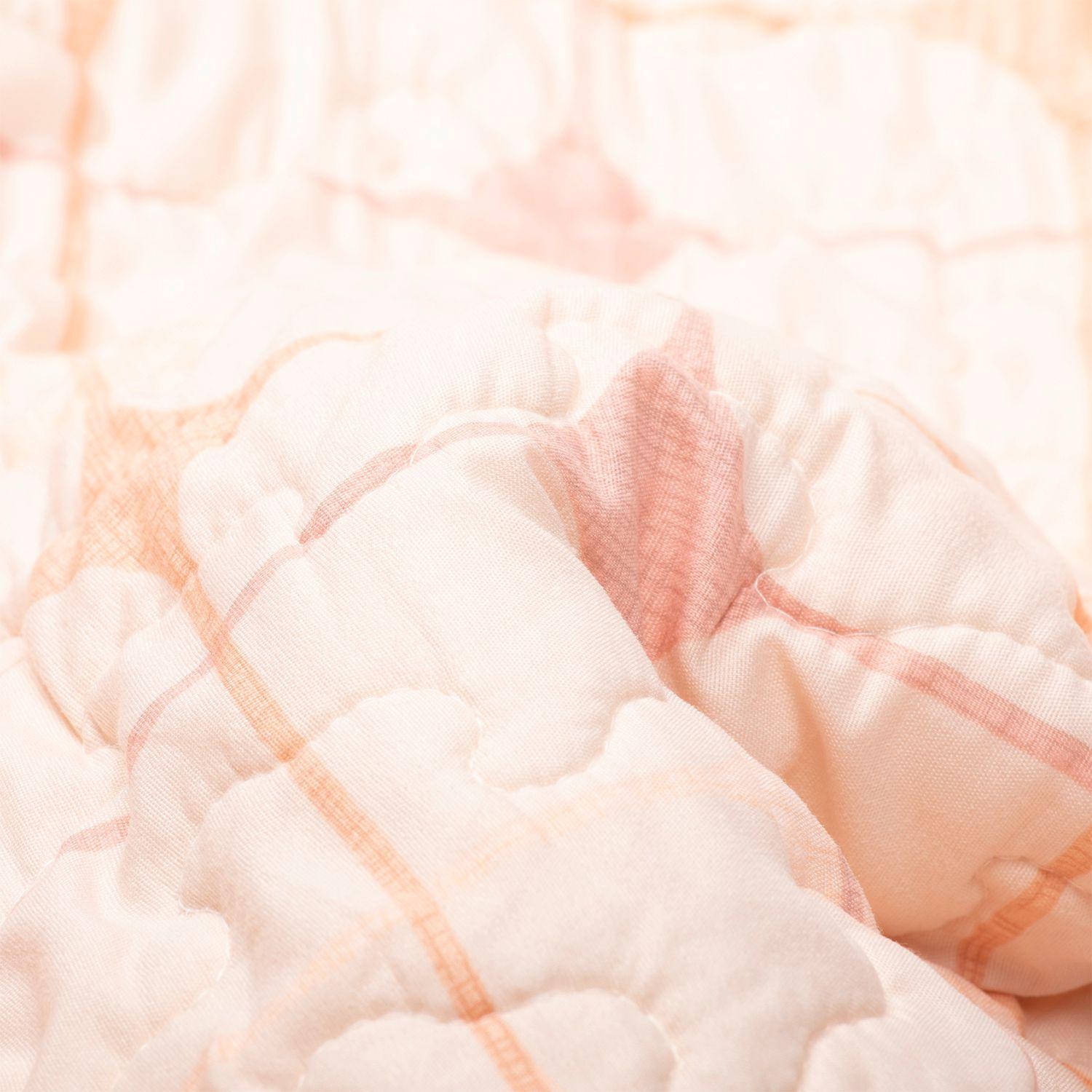 Cubrecama Sherpa Estampado Single - Damasco-5