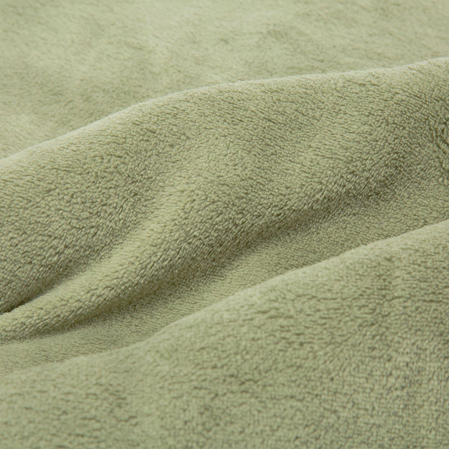 FRAZADA FLANNEL DOBLE VERDE 2 PLAZAS-3