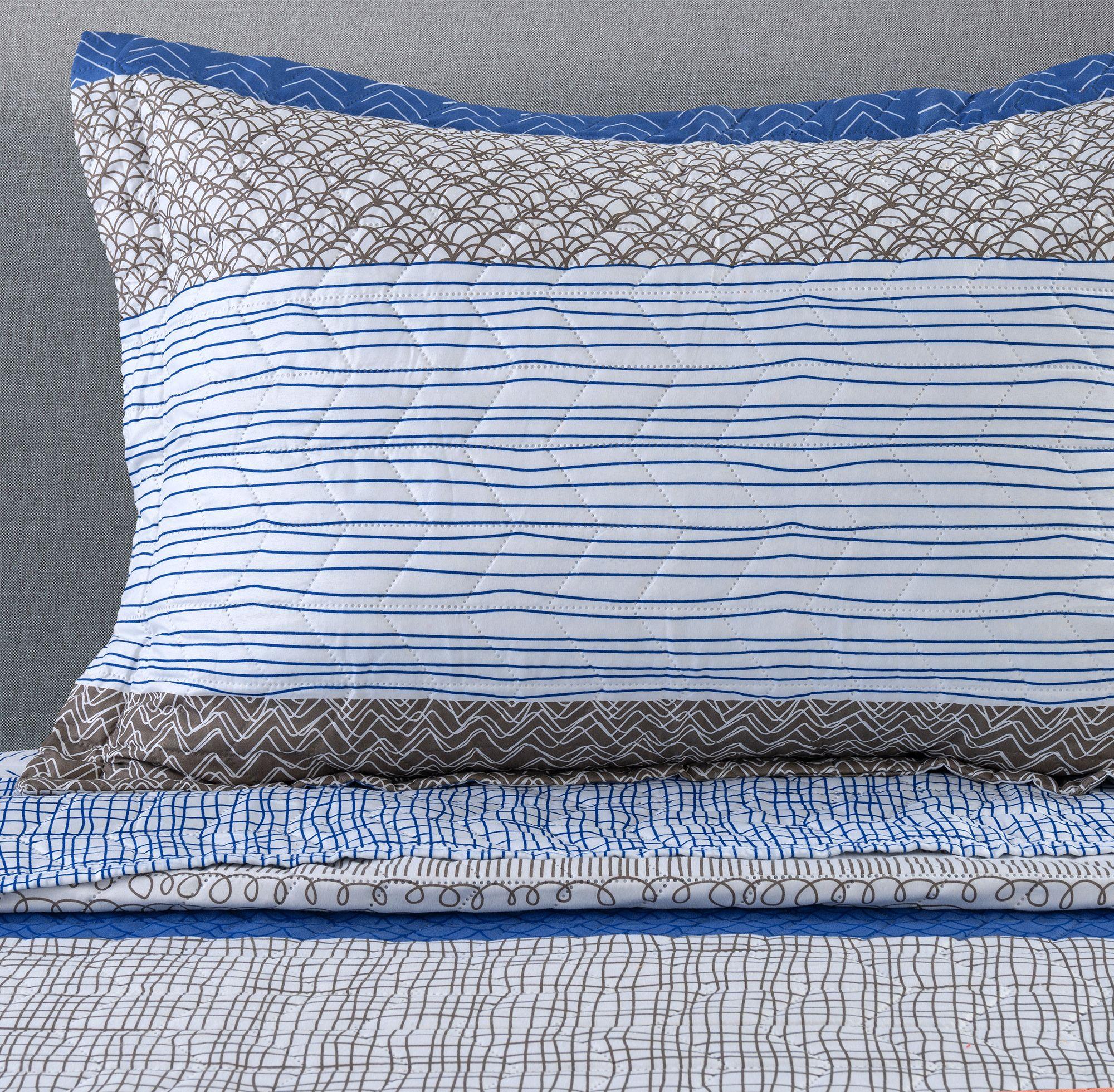 Cubrecama Ultrasonic Azul 1.5 Plaza-2