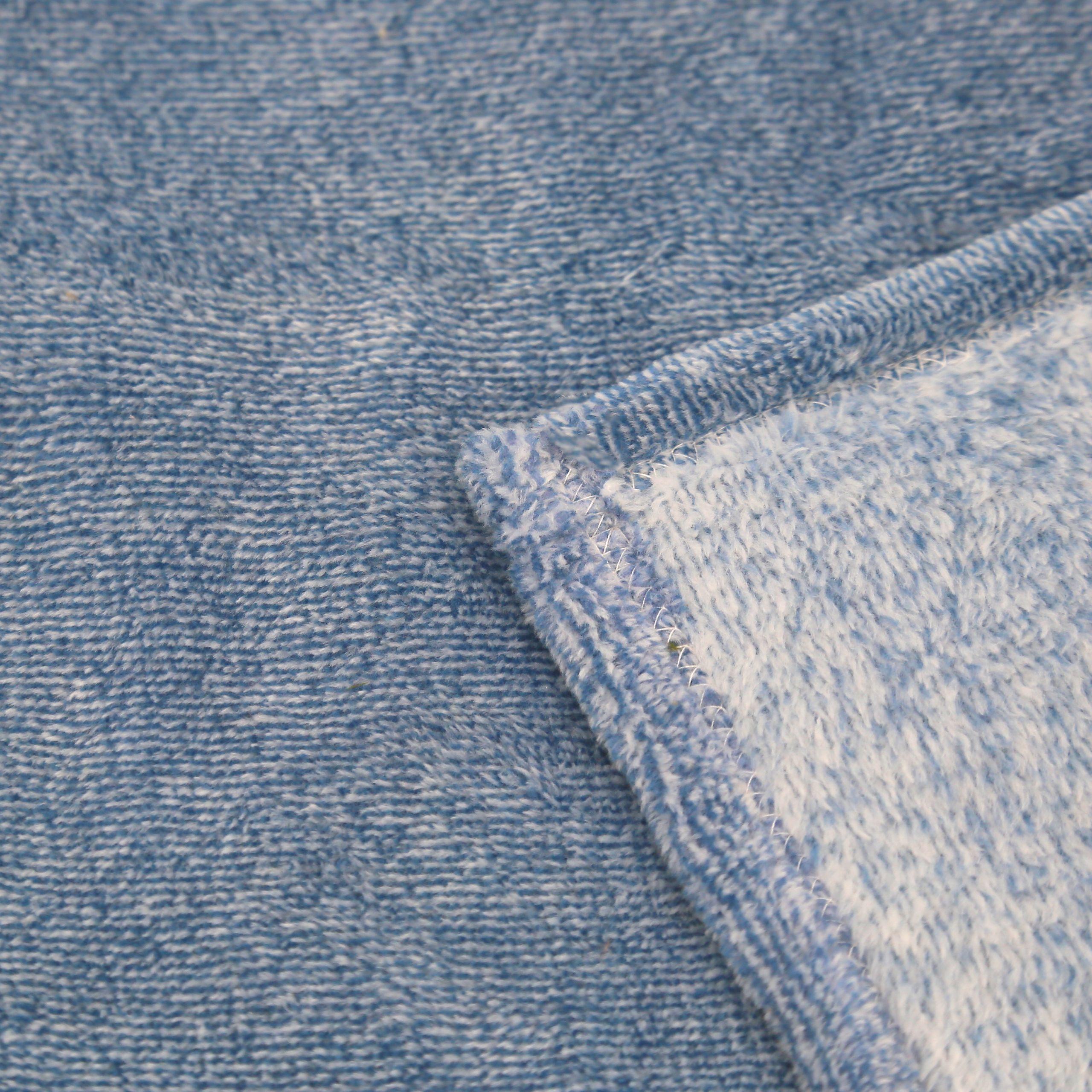 MANTA JAQUARD FLANNEL AZUL  125 X 150 CM-2