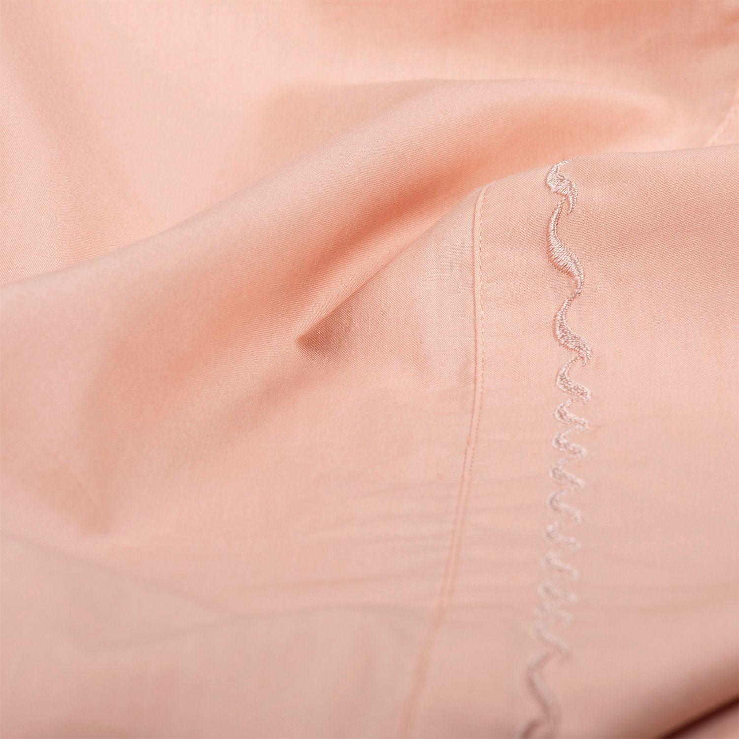 JUEGO DE SABANAS 100% ALGODÓN 200 HILOS ROSADO LISAS 1.5P-2