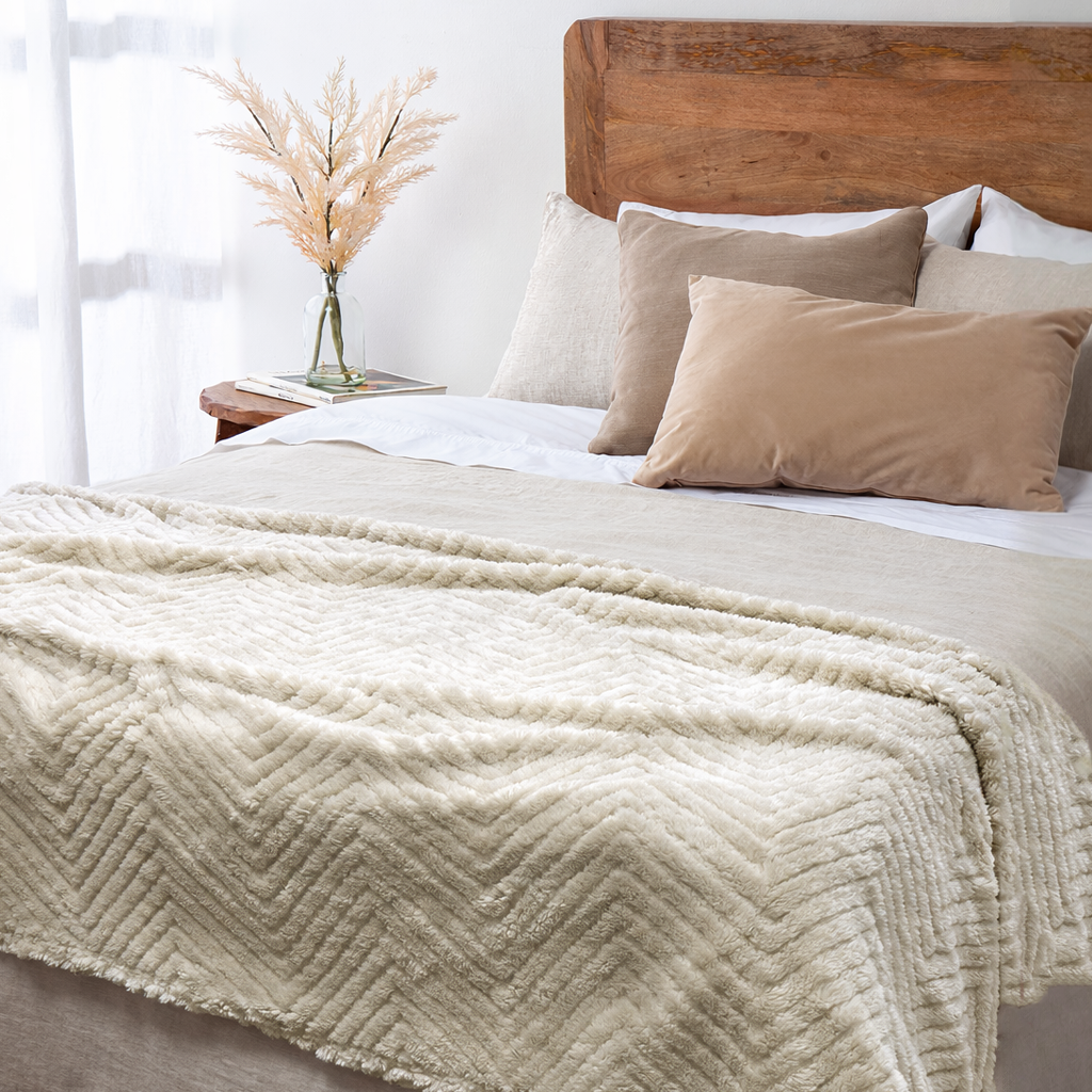 MANTA JACQUARD SHERPA  BEIGE-2