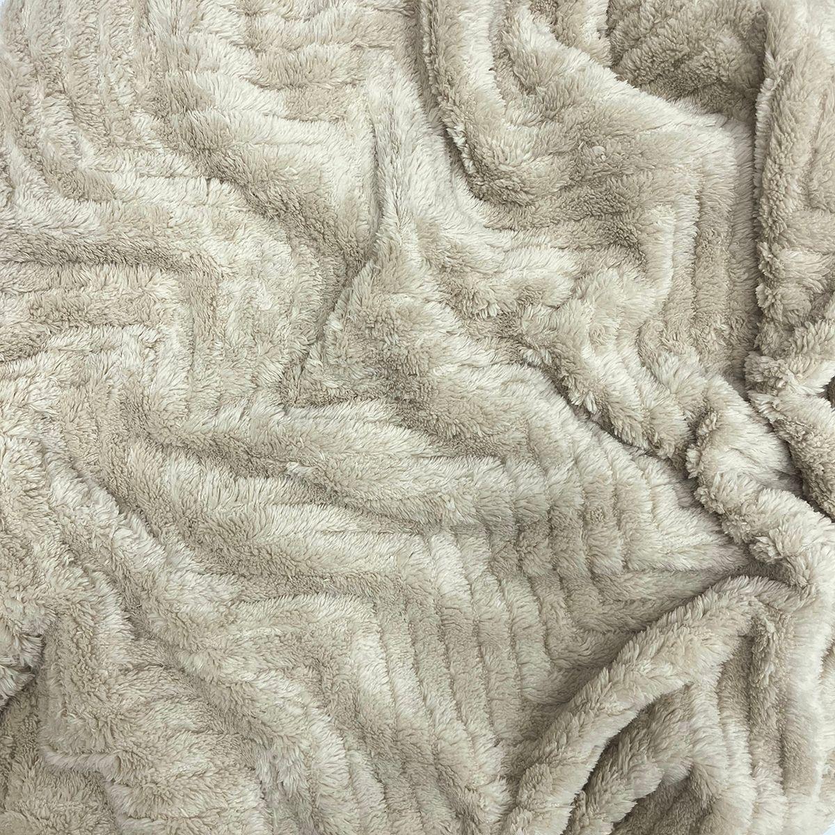 MANTA JACQUARD SHERPA  BEIGE-3
