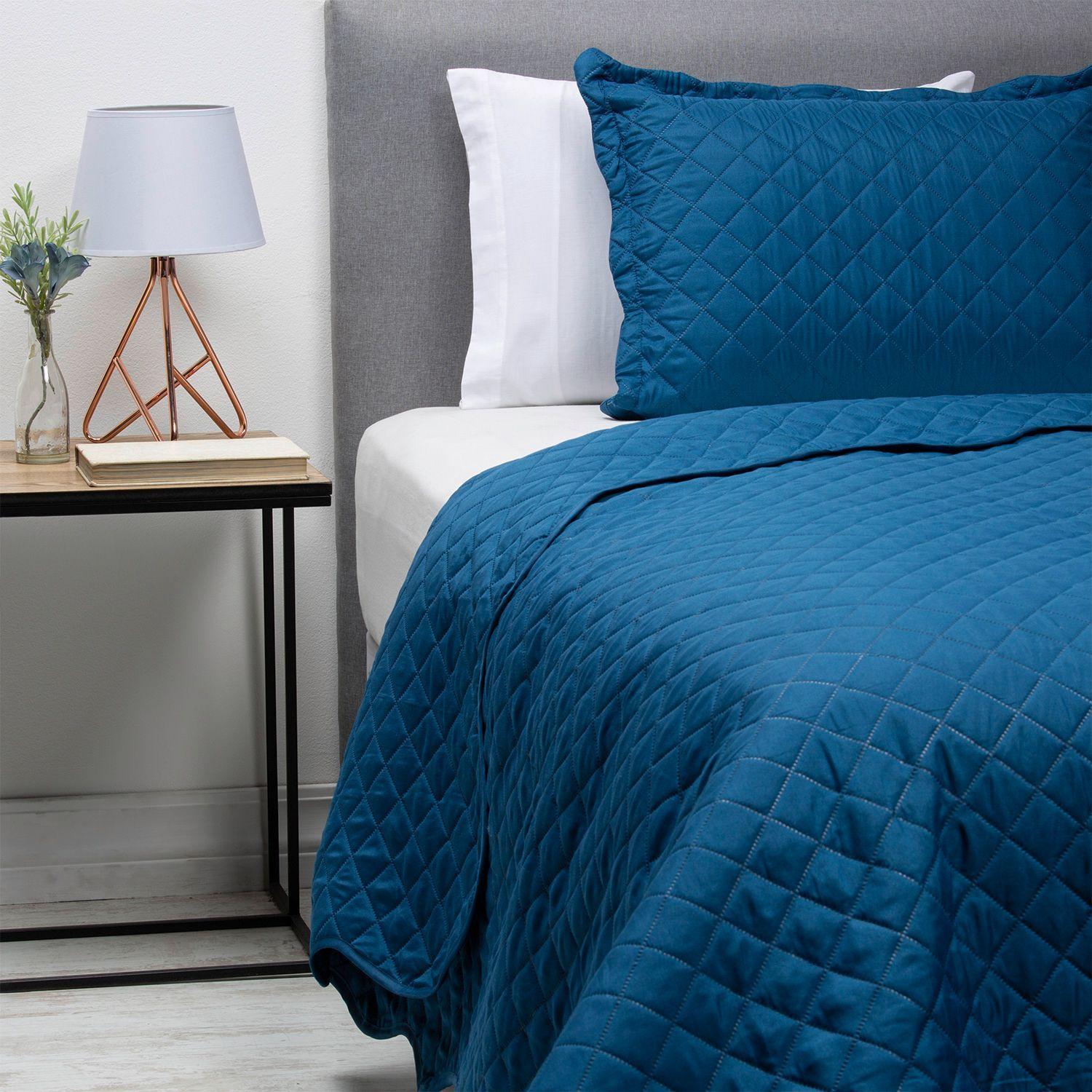 QUILT/CUBRECAMA DOBLE LISO AZUL-1