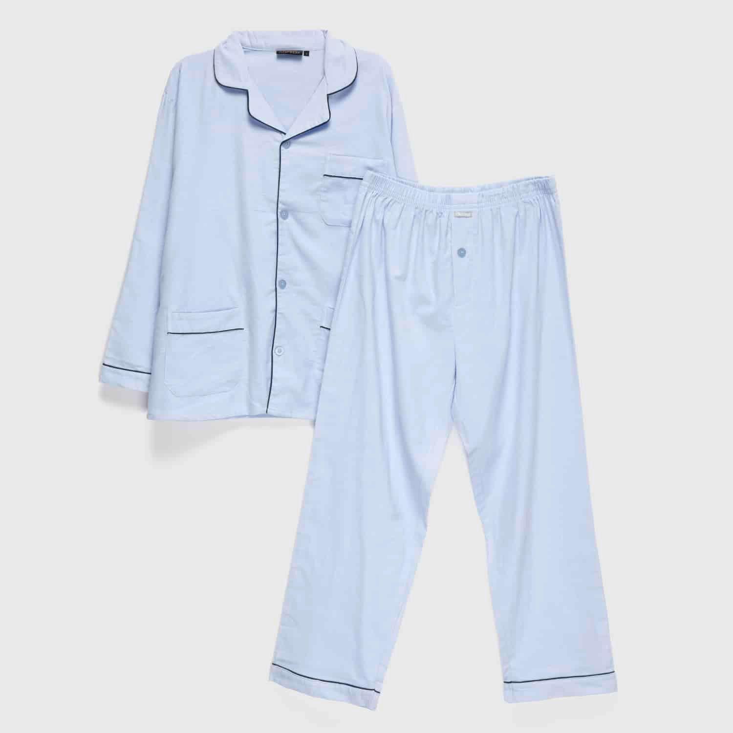 Pijama Franela Algodón Hombre-0
