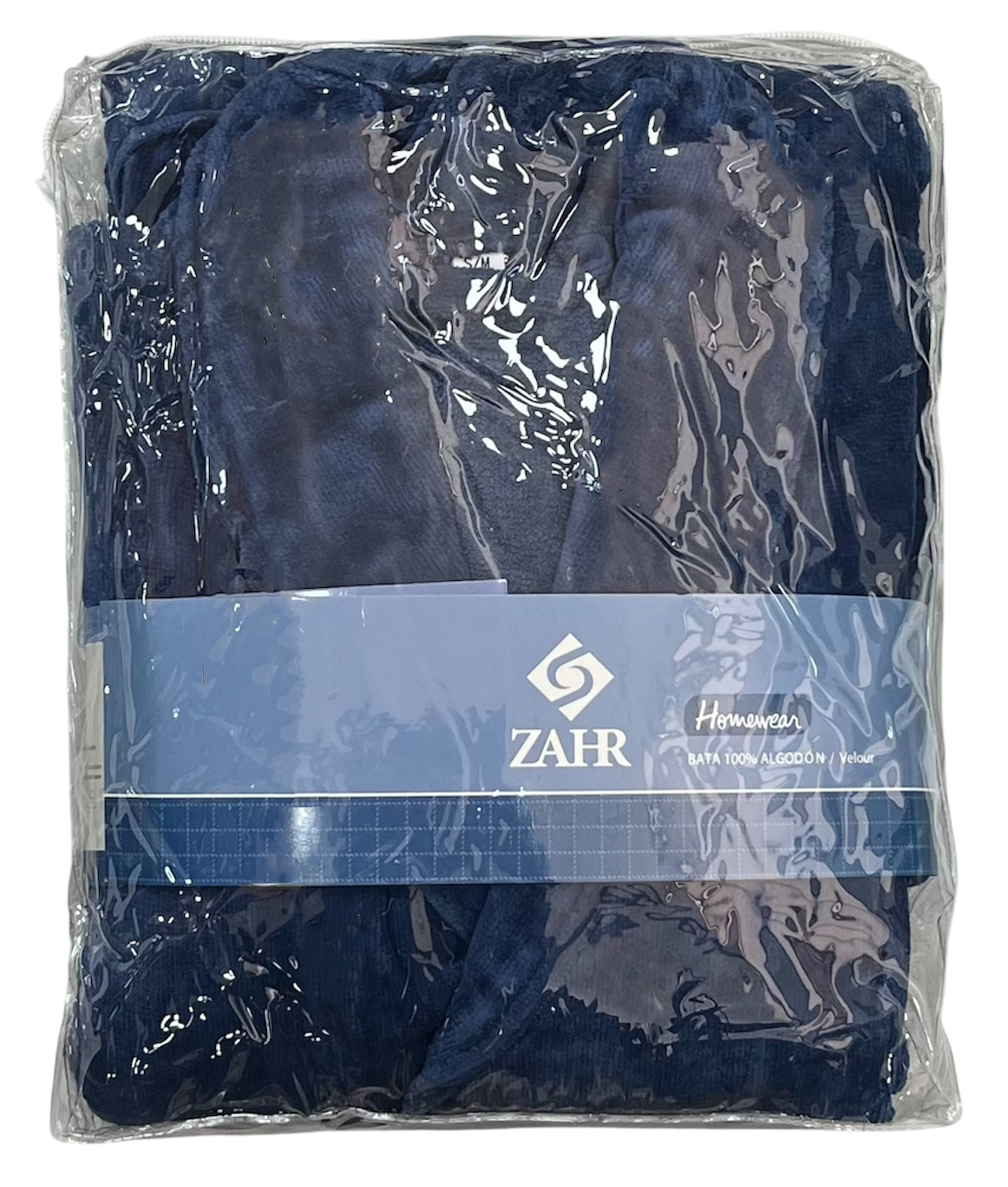 BATA ALGODÓN TIPO TOALLA AZUL L/XL-2