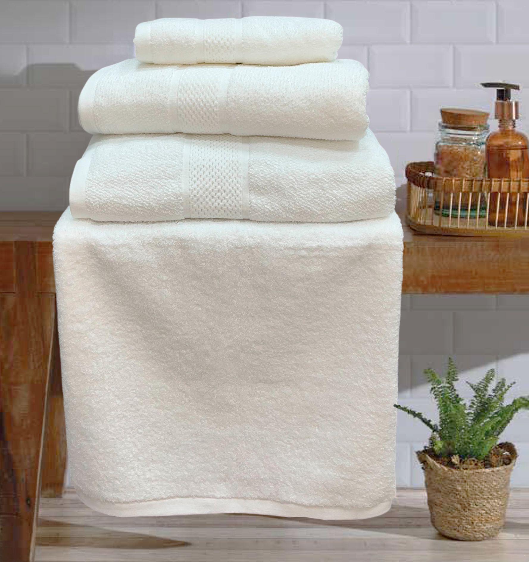 Toalla Baño Blanca 100% Algodón 500 Gramos 140 X 70 Cm-2