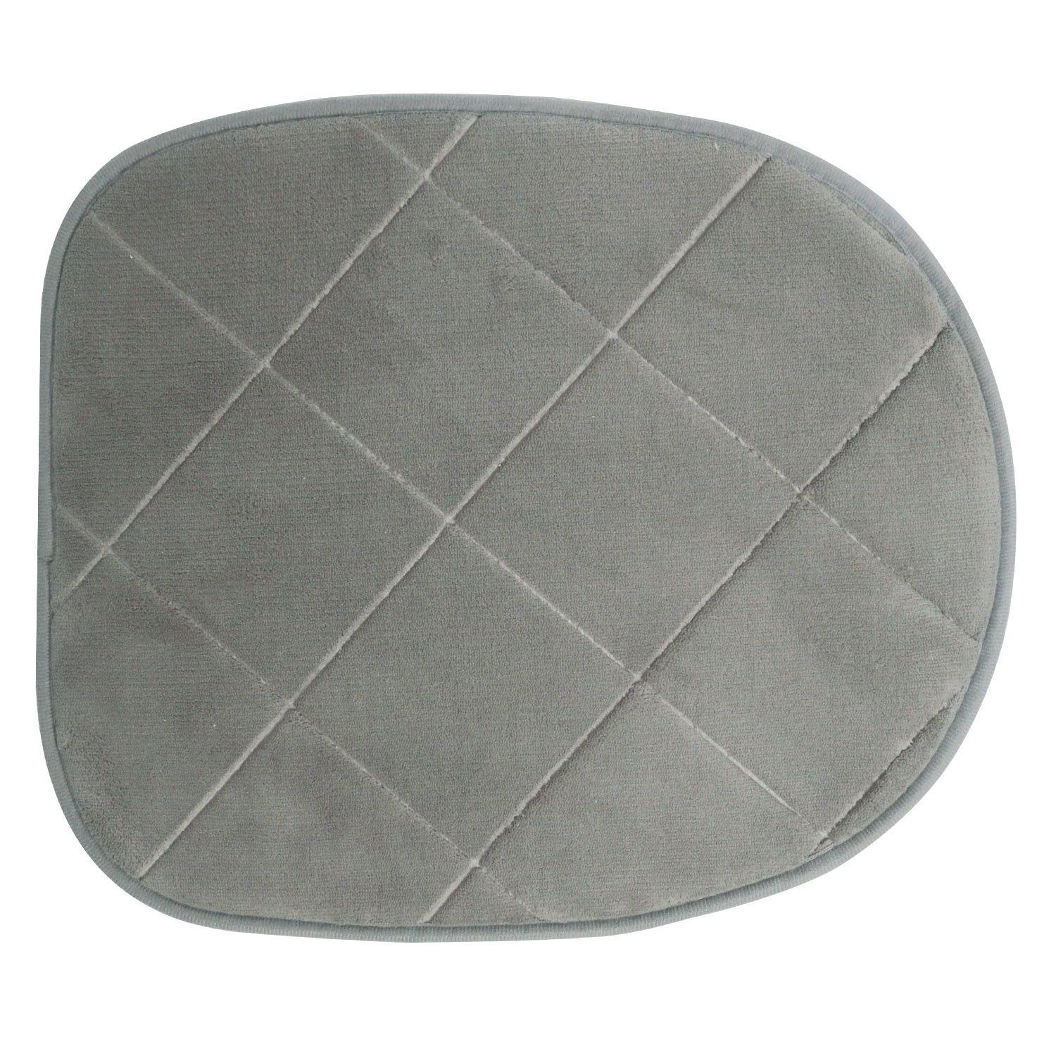 SET ALFOMBRA BAÑO PISO Y CUBRE WC GRIS 2-3