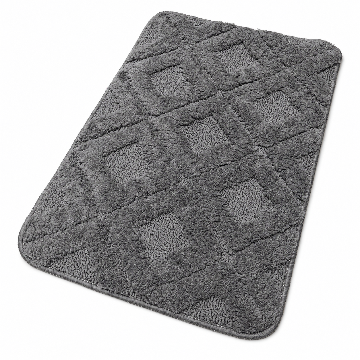 ALFOMBRA BAÑO MICROFIBRA CUBIERTA ANTIDESLIZANTE GRAFITO-1