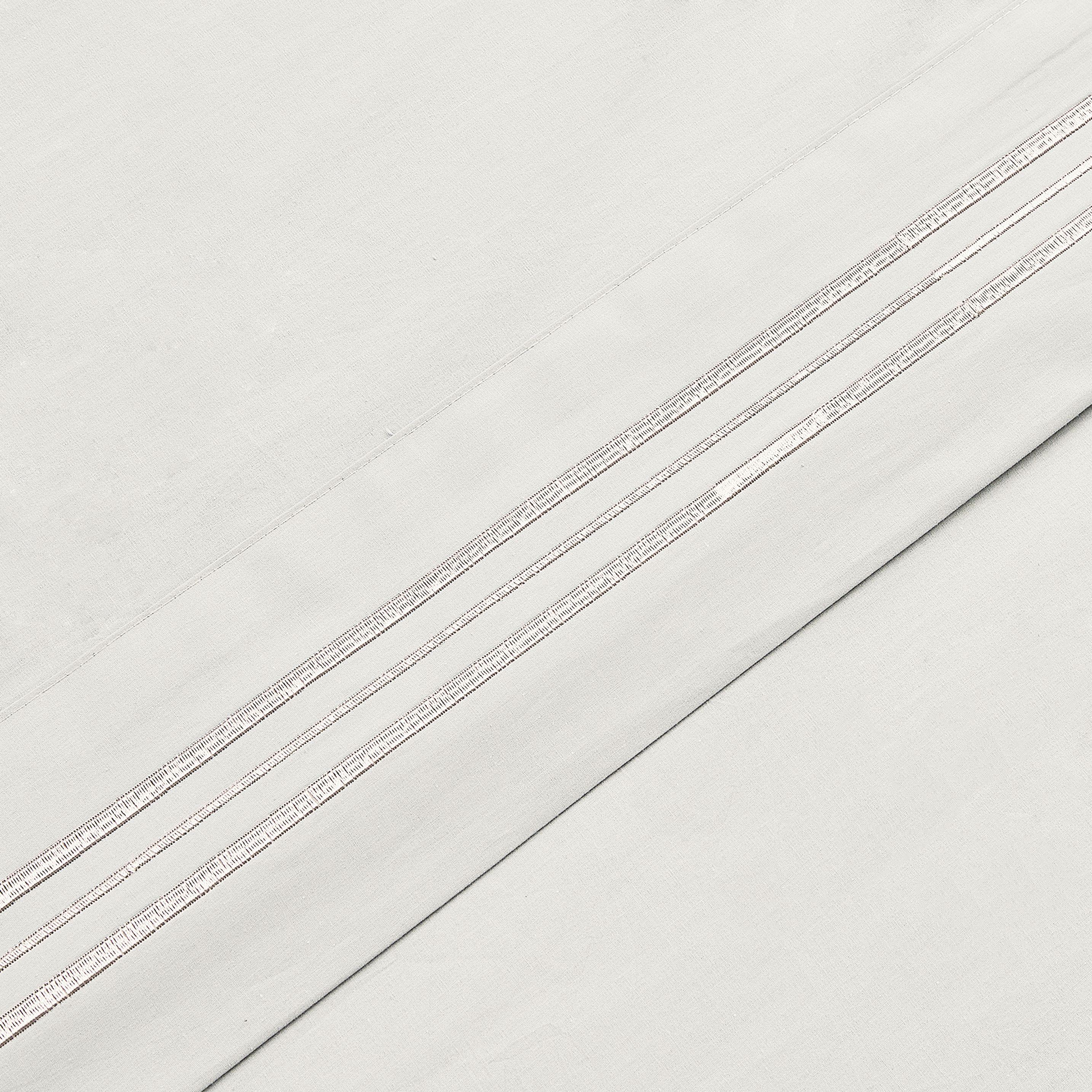 JUEGO DE SABANAS 100% ALGODÓN 200 HILOS MARFIL LISAS SUPER KING-2