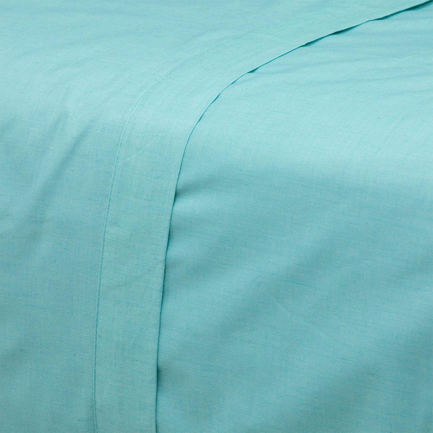 JUEGO DE SABANAS TURQUESA LISAS KING-2