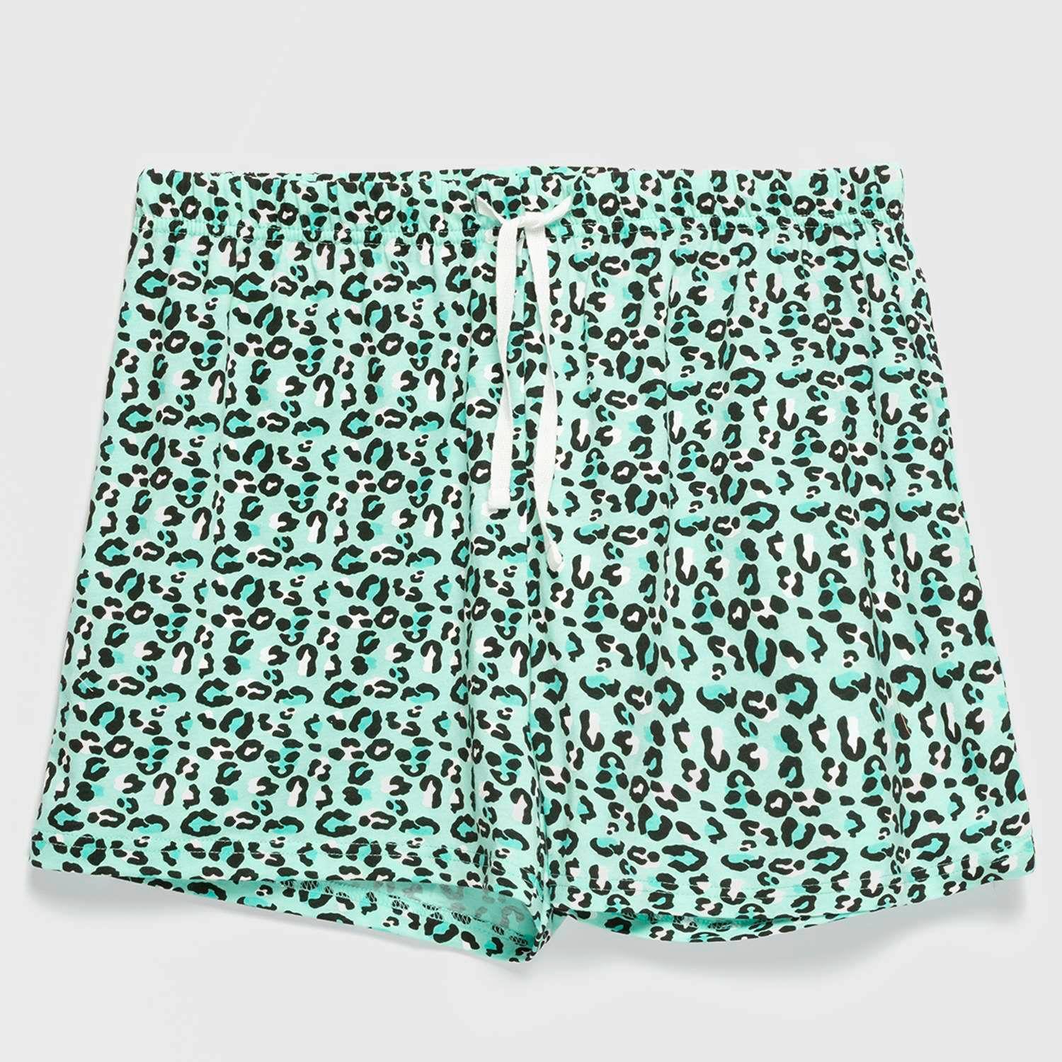 Pijama Mujer Estampado Corto Naranjo-7