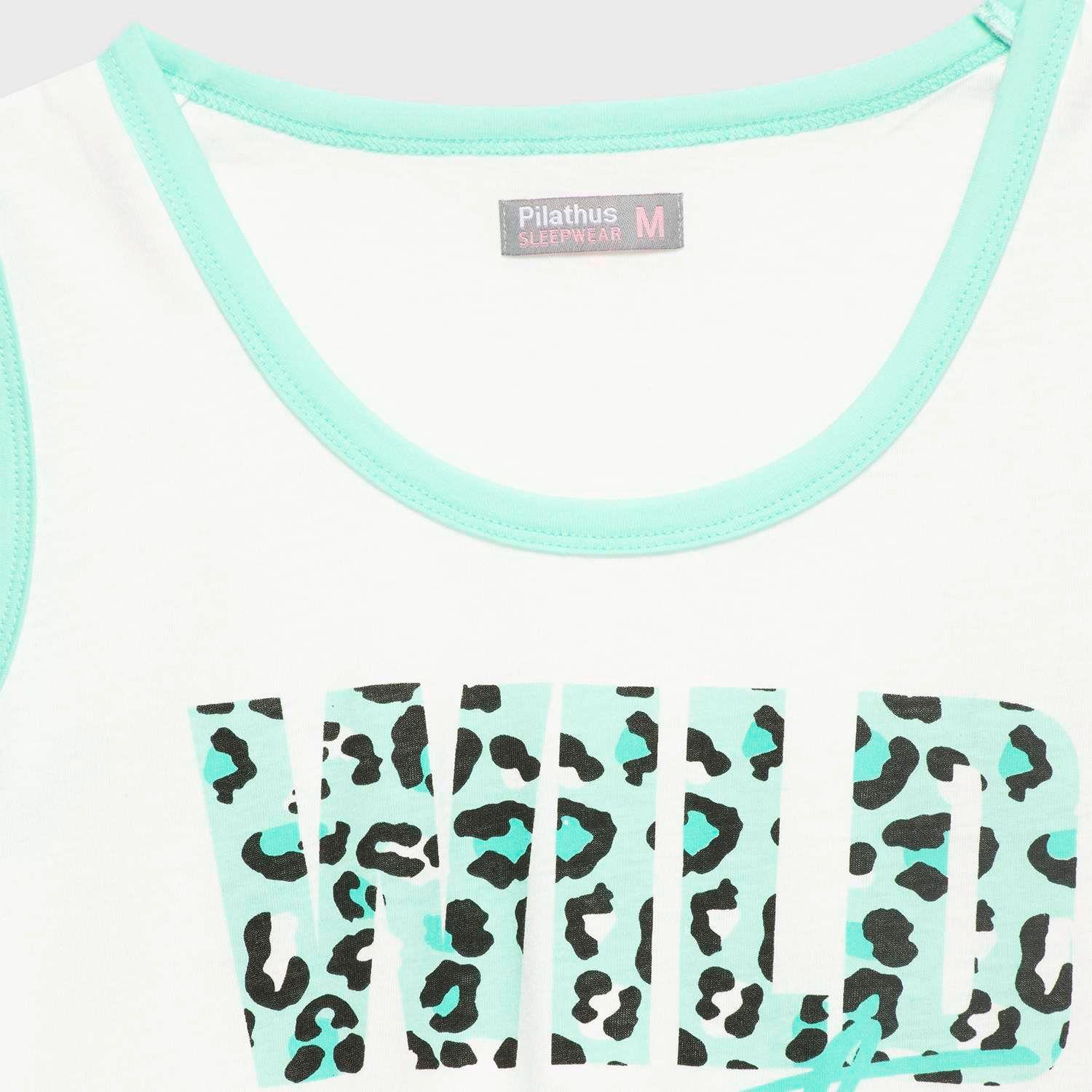 Pijama Mujer Estampado Corto Naranjo-8