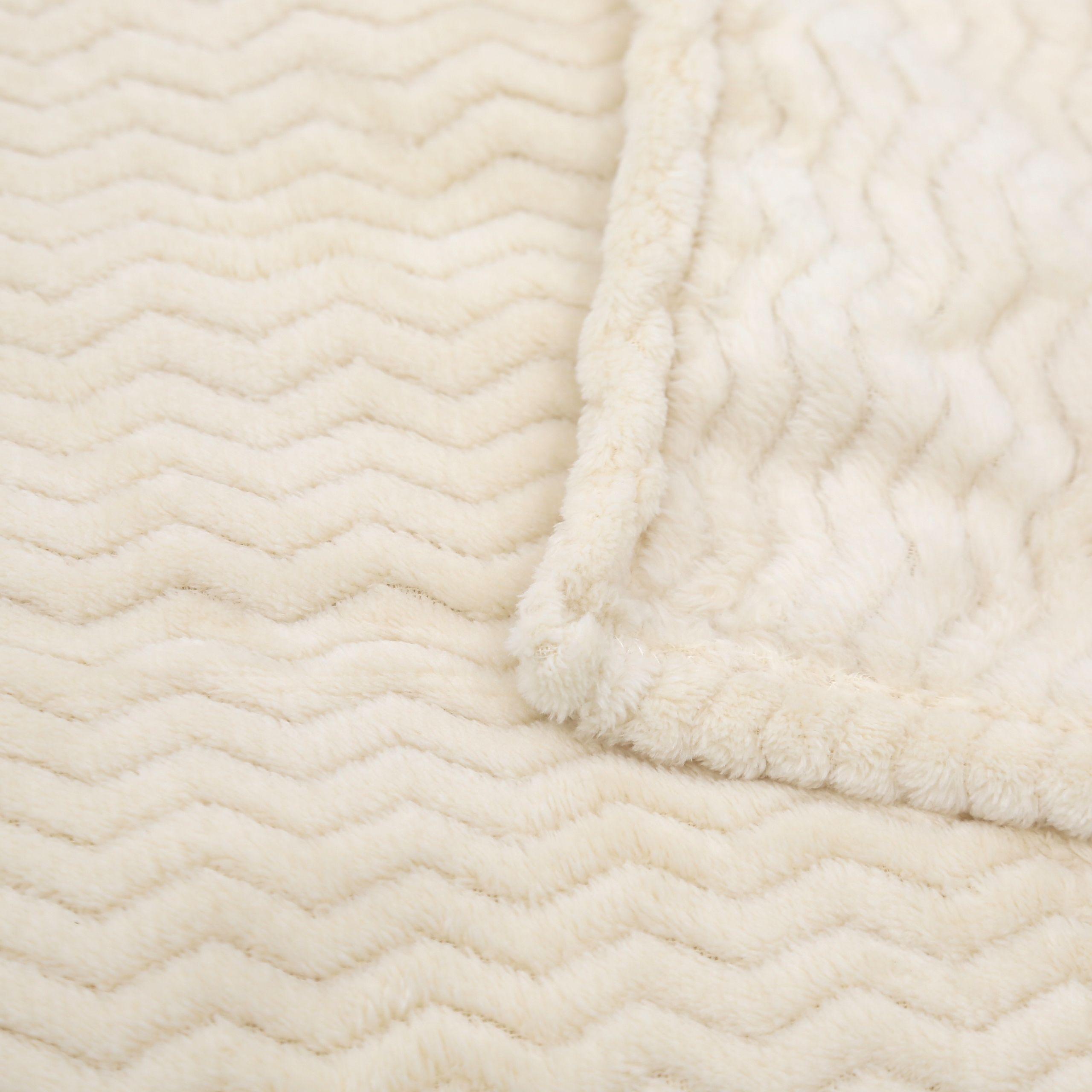 MANTA JAQUARD ZIGZAG CRUDO 125 X 150 CM-2