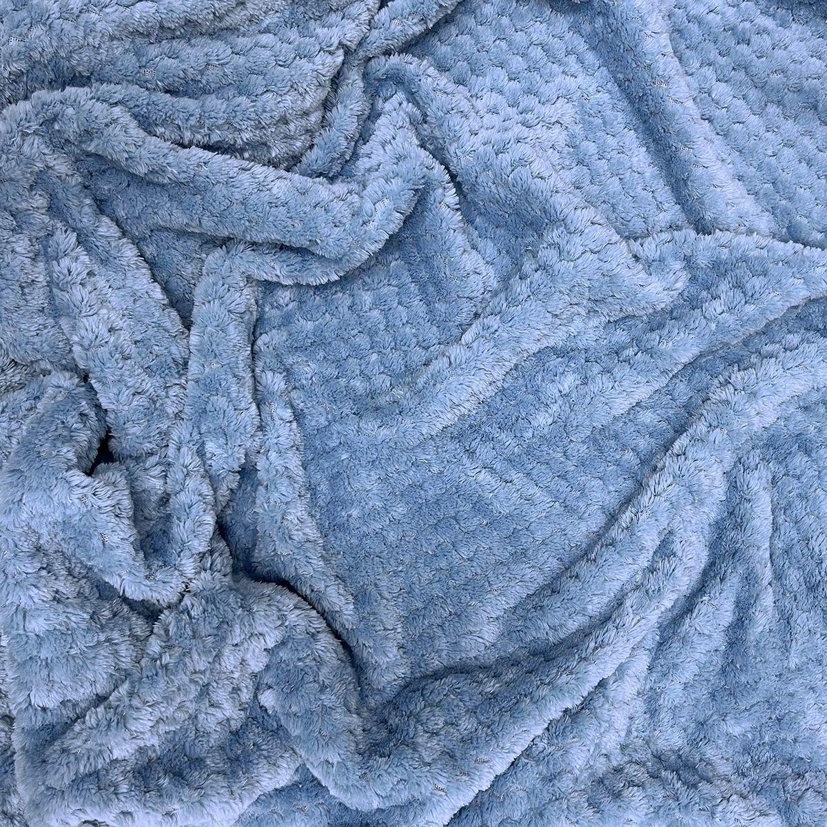 MANTA JACQUARD BOUCLE AZUL-2