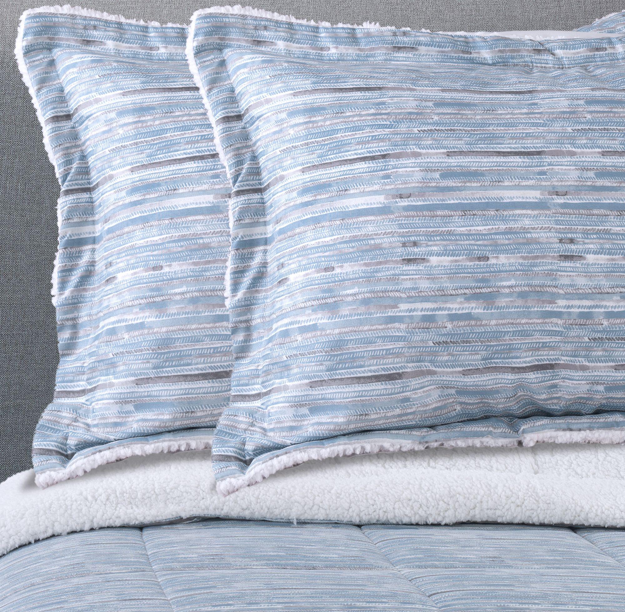 PLUMON ESTAMPADO CON SHERPA KING CELESTE-2