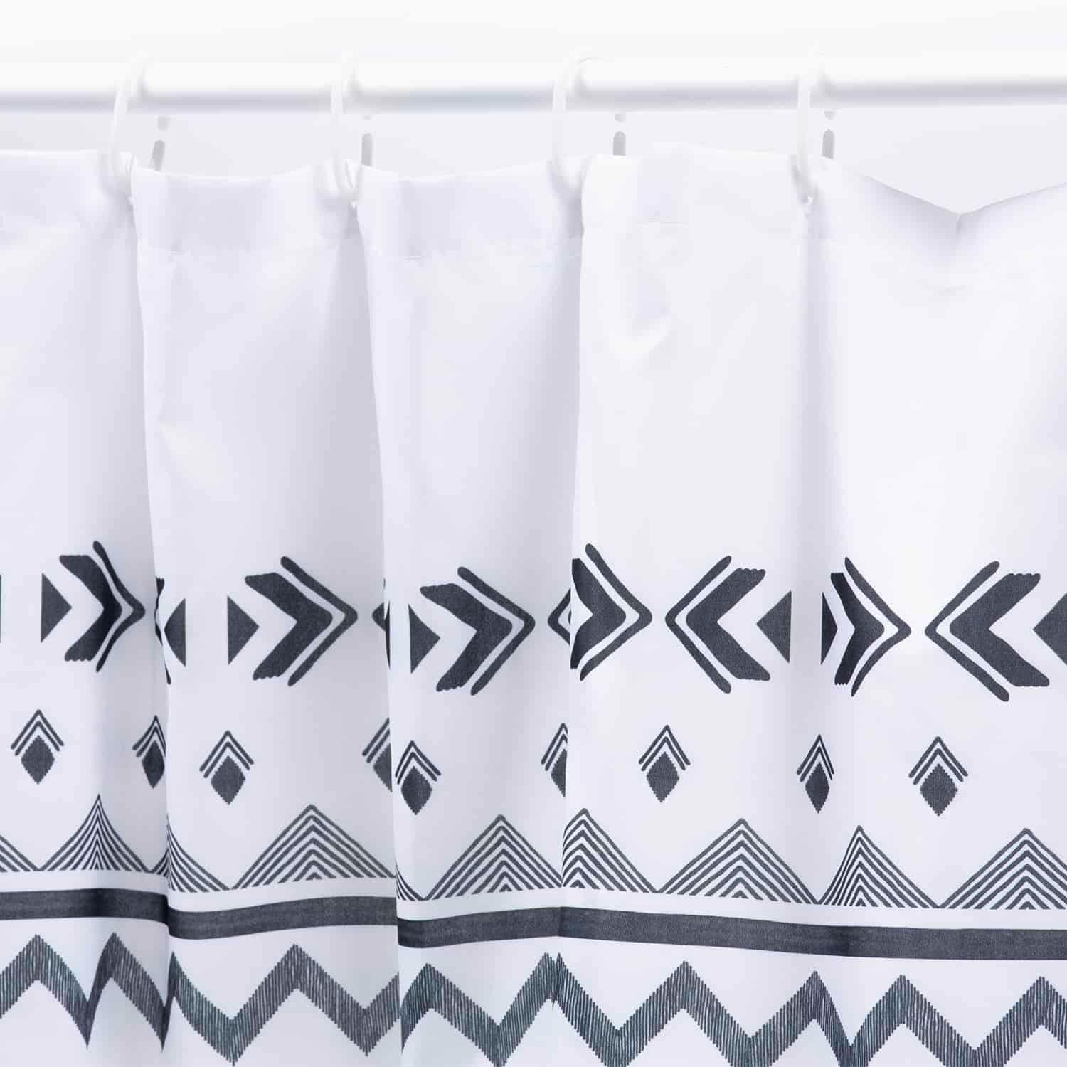 Cortina De Baño Estampada Mic - Verde Limon-2