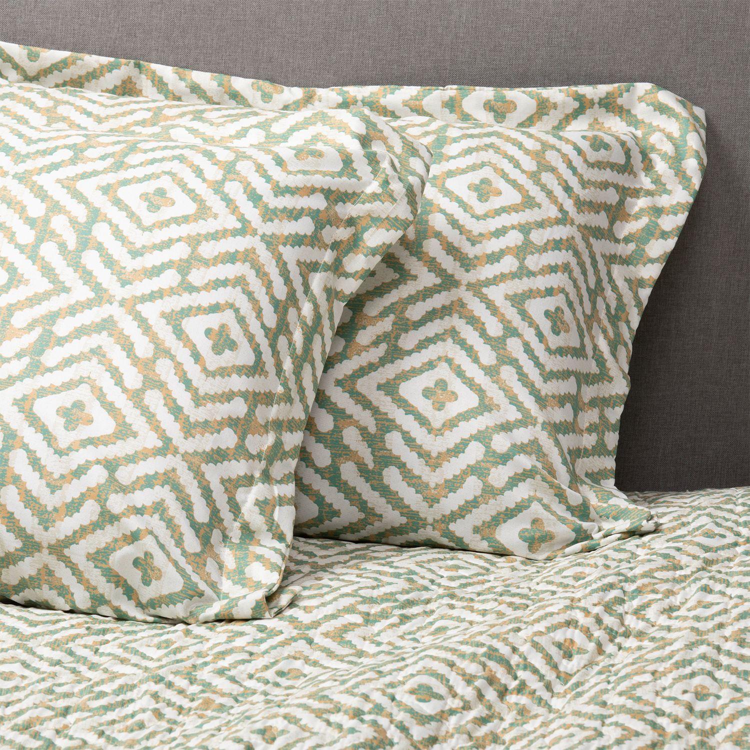 CUBRECAMA SHERPA ESTAMPADO KING VERDE-3