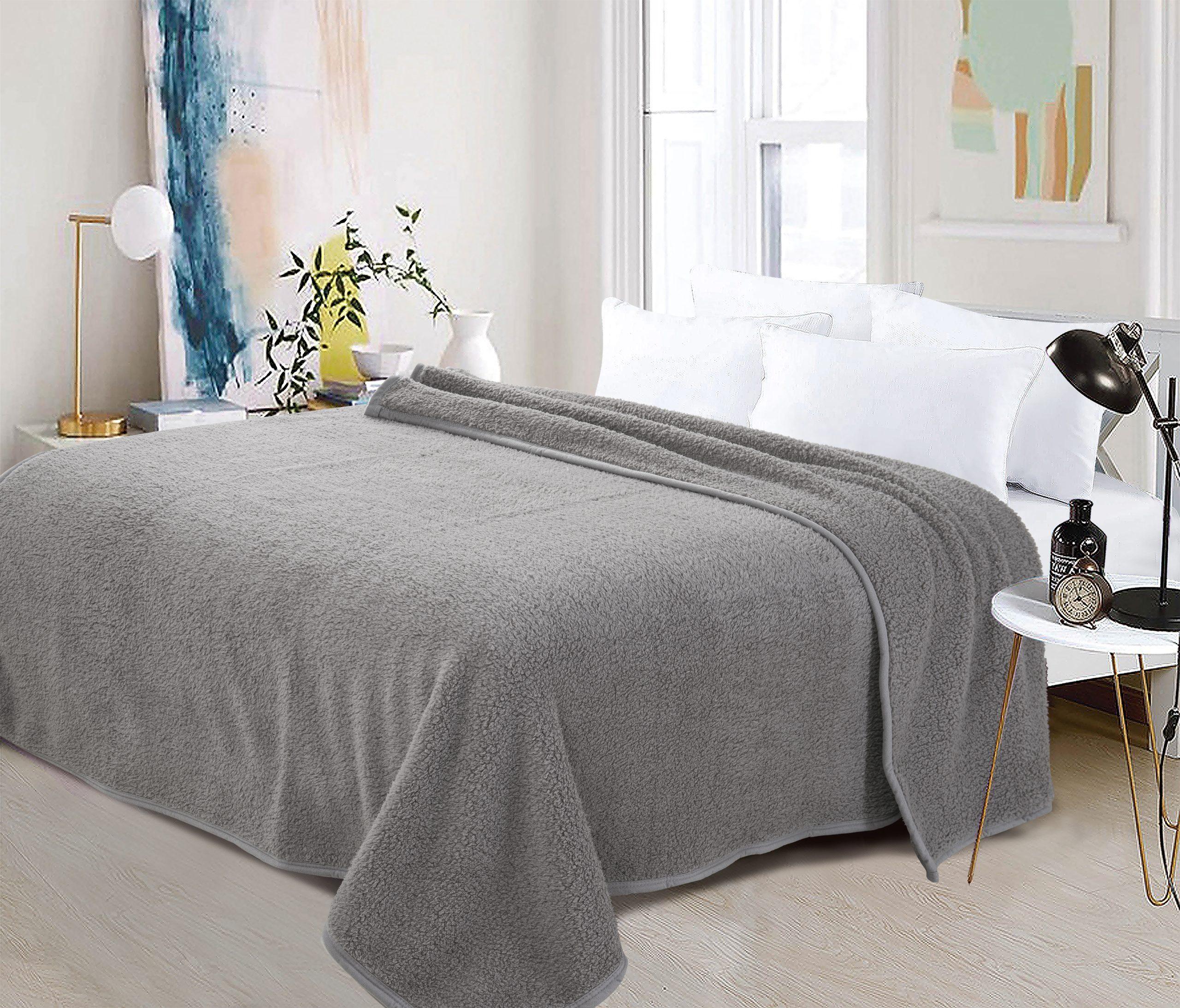FRAZADA SHERPA SINGLE GRIS-0