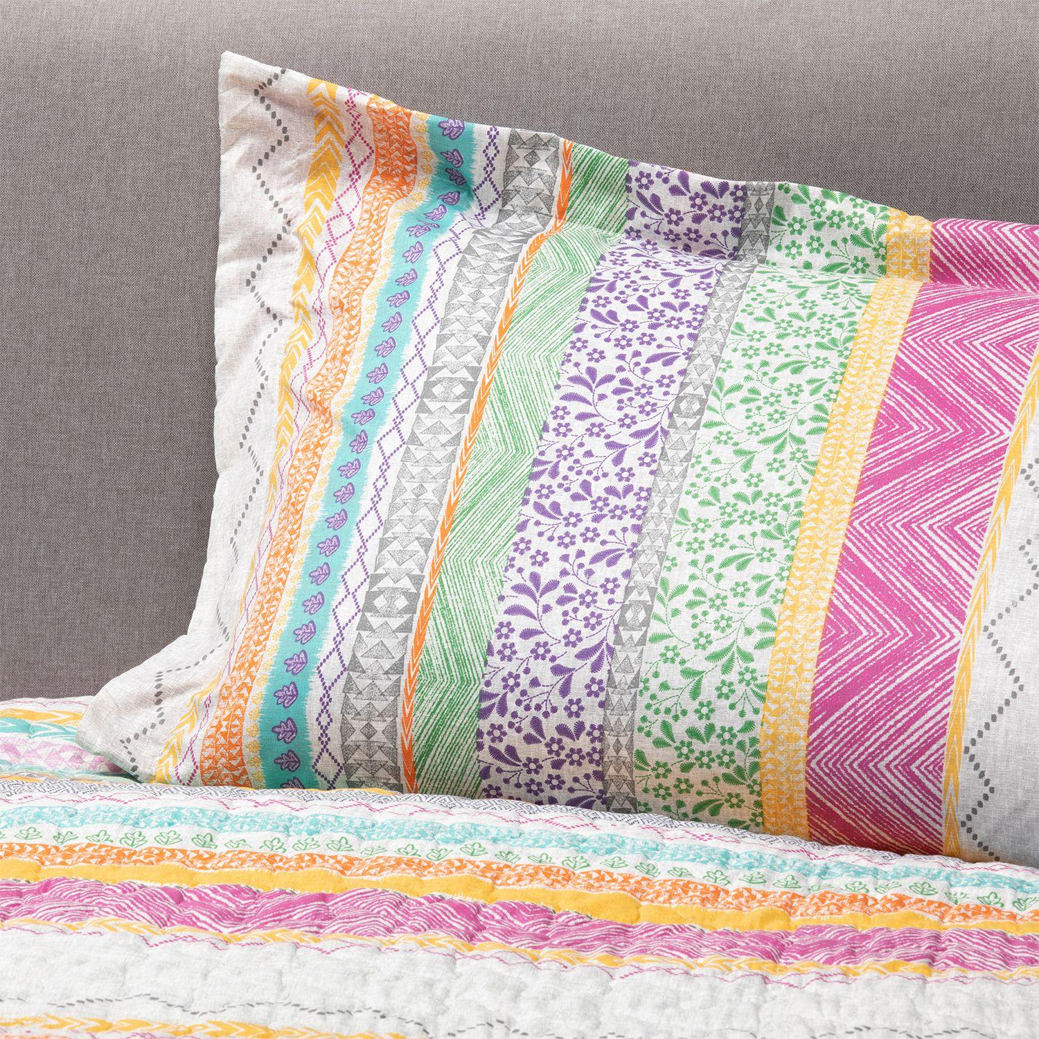 Cubrecama Sherpa Estampado Single - Multicolor-4