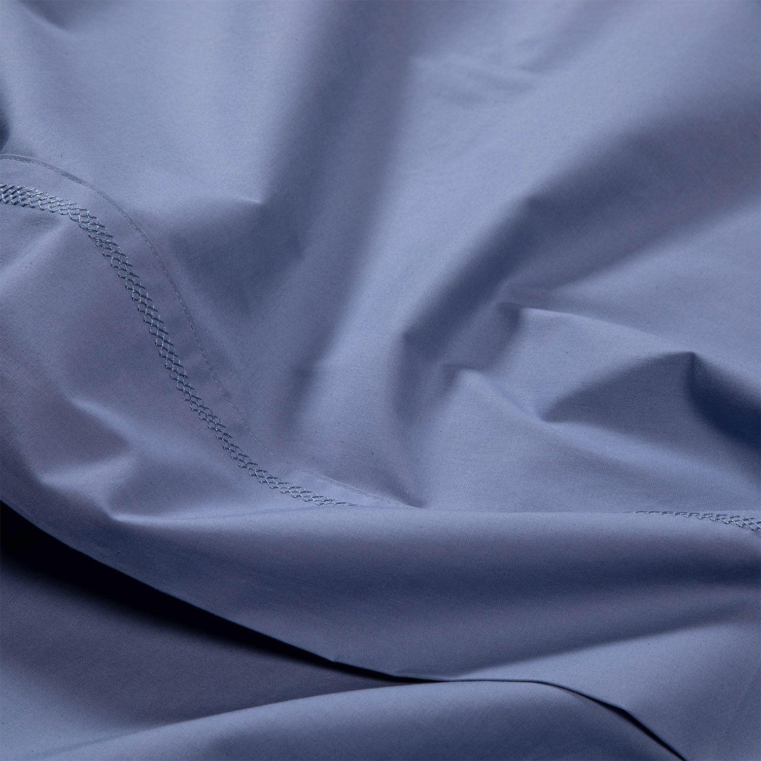 JUEGO DE SABANAS 100% ALGODÓN 200 HILOS AZUL LISAS SKING-3