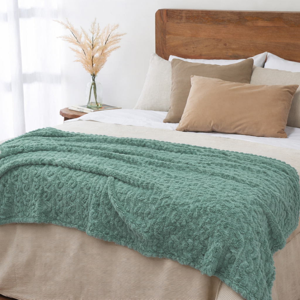 MANTA JACQUARD  SHERPA VERDE-2