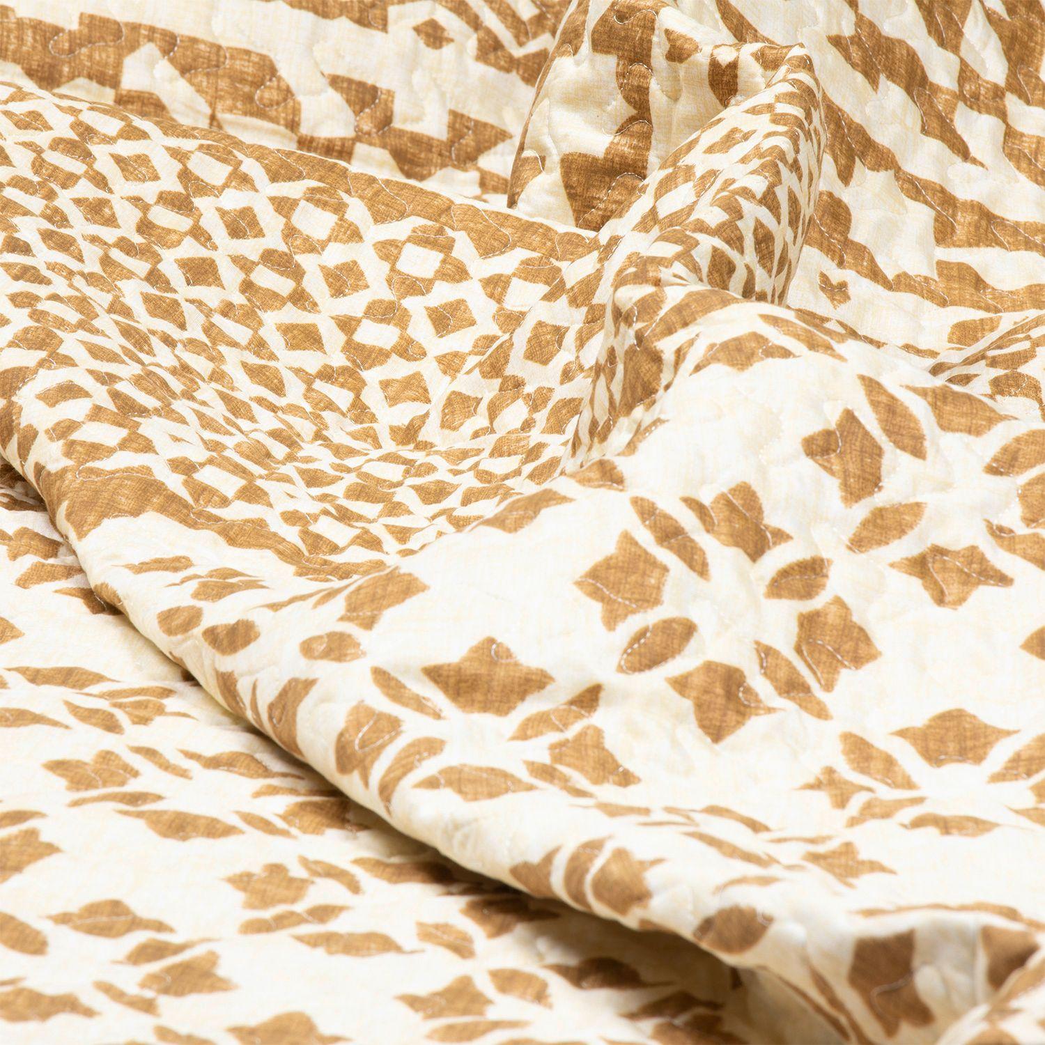 CUBRECAMA ESTAMPADO KING CAFÉ-3