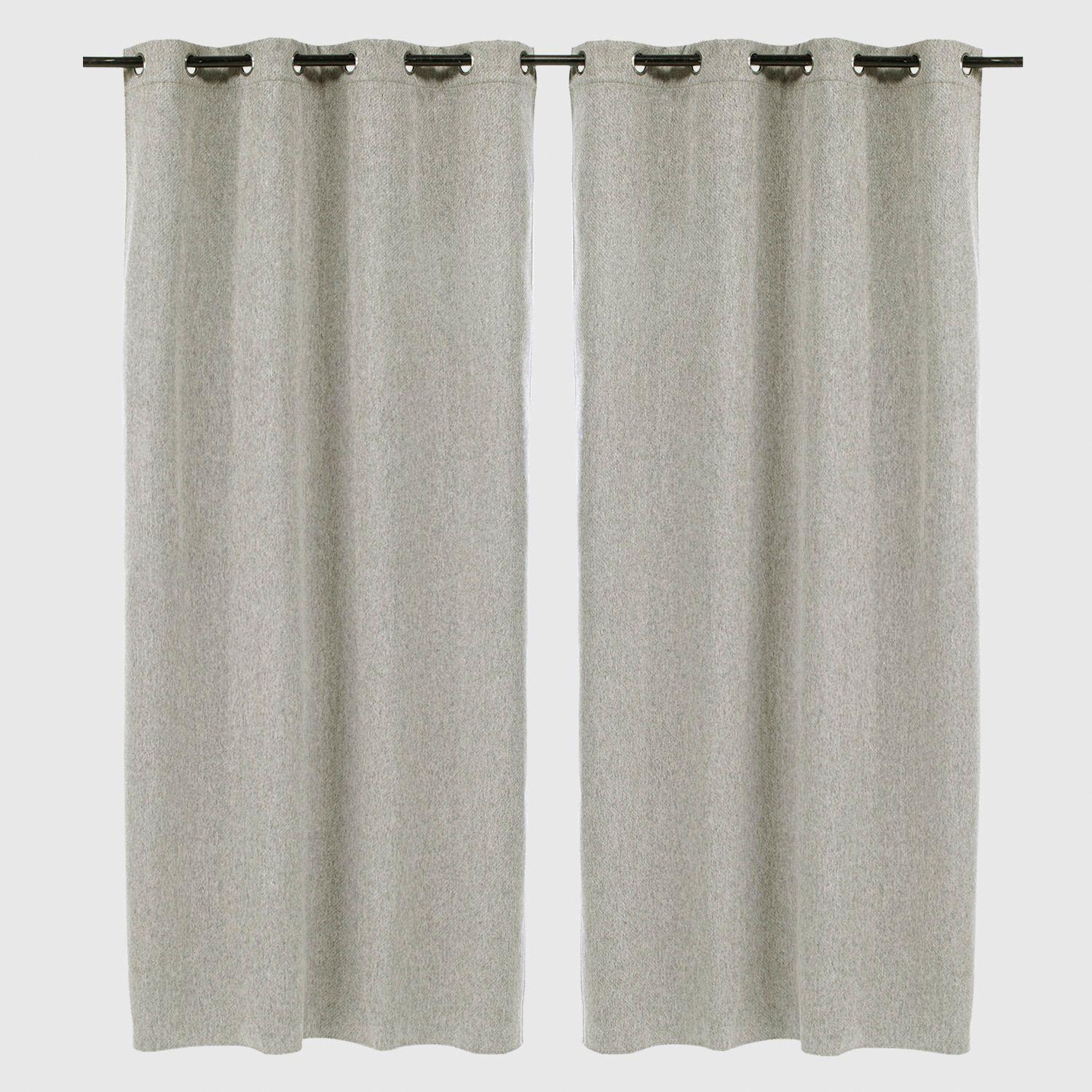 Cortina Blackout Fantasia Blanco Invierno-0