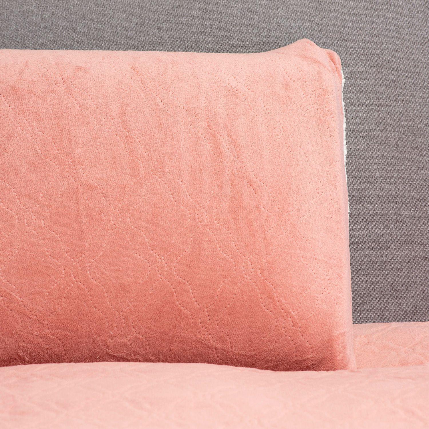 Cubrecama Flannel Sherpa Malva-2