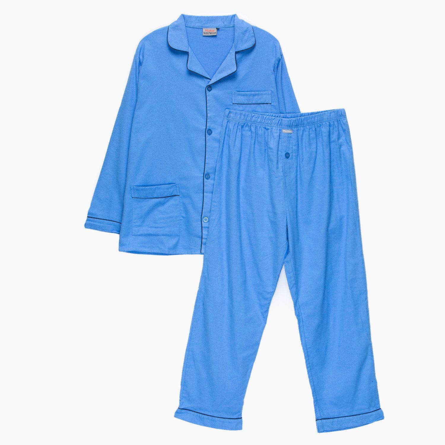 Pijama Franela Algodón Hombre-0