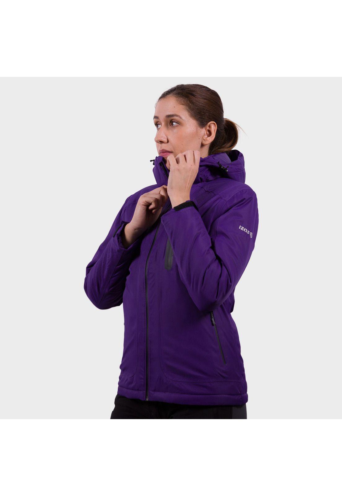 Chaqueta De Fibra Yangra Para Mujer Morado-2